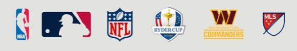 NBA, MLB, NFL, Ryder Cup, Washington Commanders, MLS